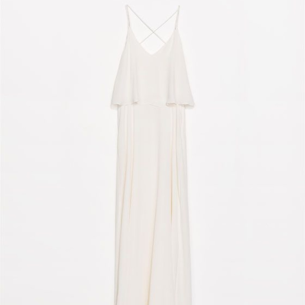 Zara White Maxi Dress